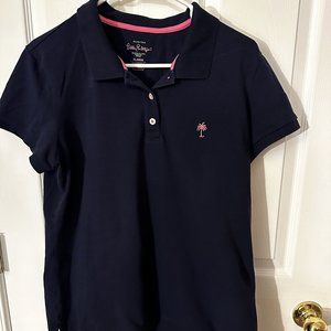 Lilly Pulitzer Navy Blue Polo Size XL